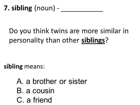 sibling noun .
